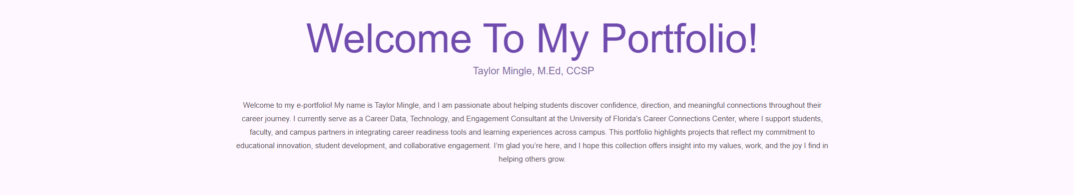 Preview collage of e-portfolio projects